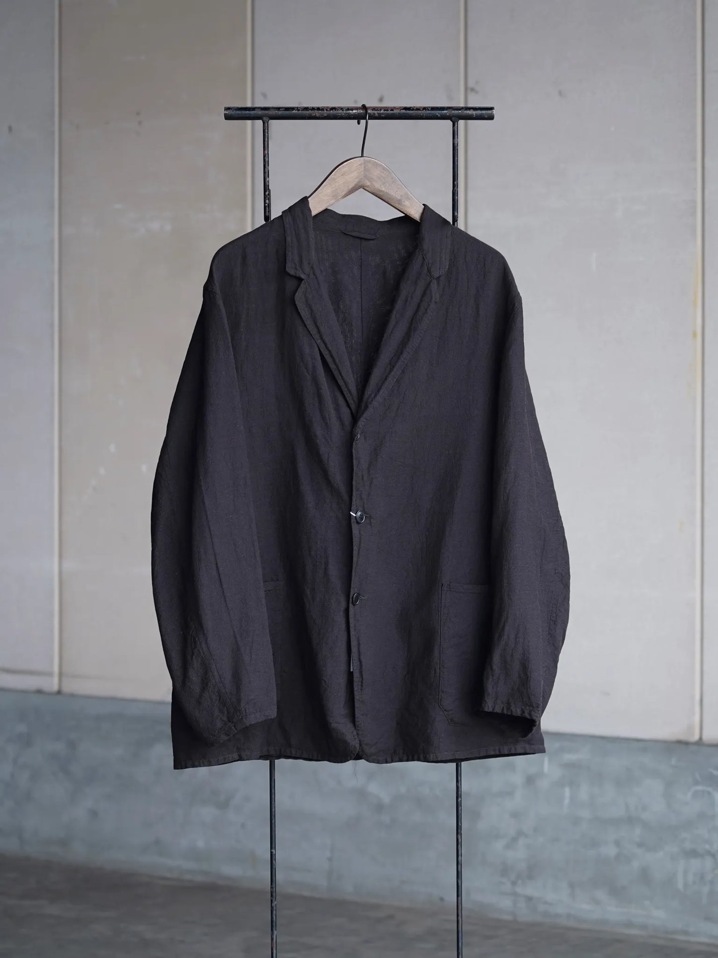 COMOLI | Silk Cotton Jacket BROWN
