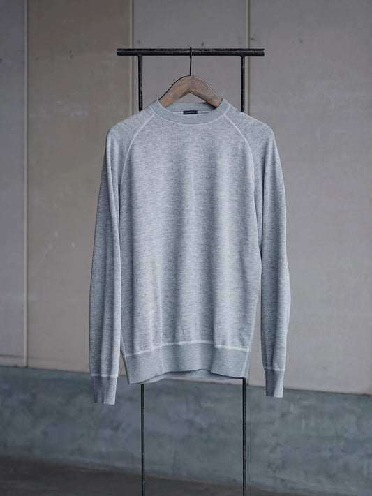 COMOLI | グレー裏毛 クルーネック GRAY