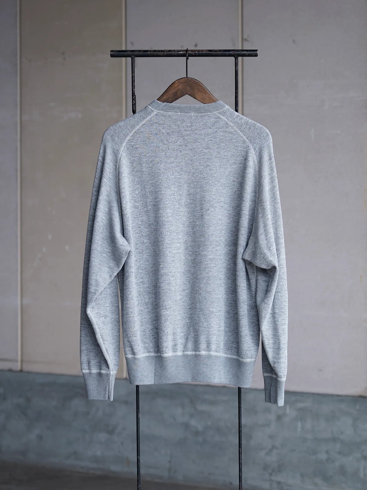COMOLI | グレー裏毛 クルーネック GRAY