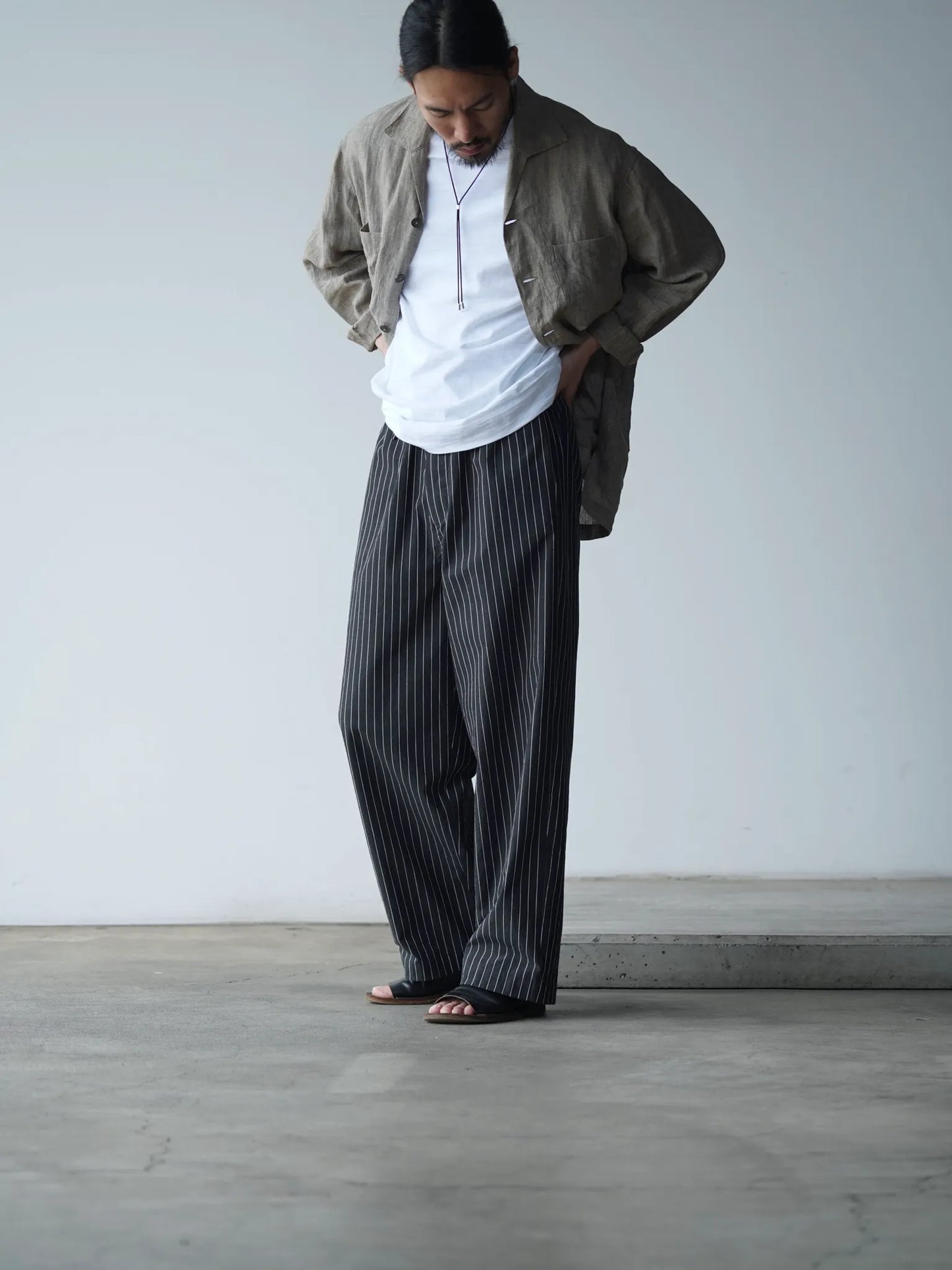 BESTIAIRE | EASY PANTS BLACK STRIPE