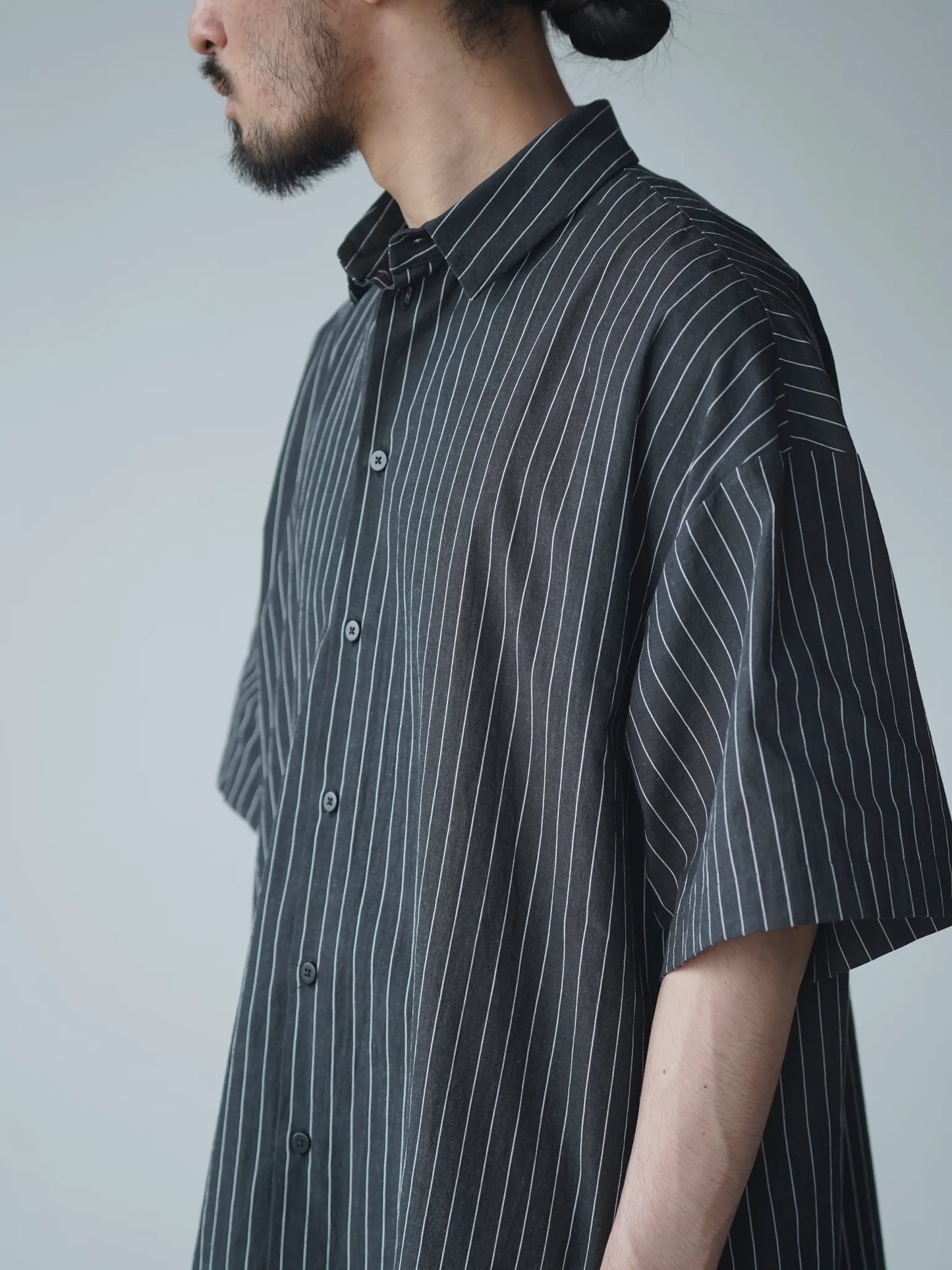 BESTIAIRE | BOXY SHIRT BLACK STRIPE