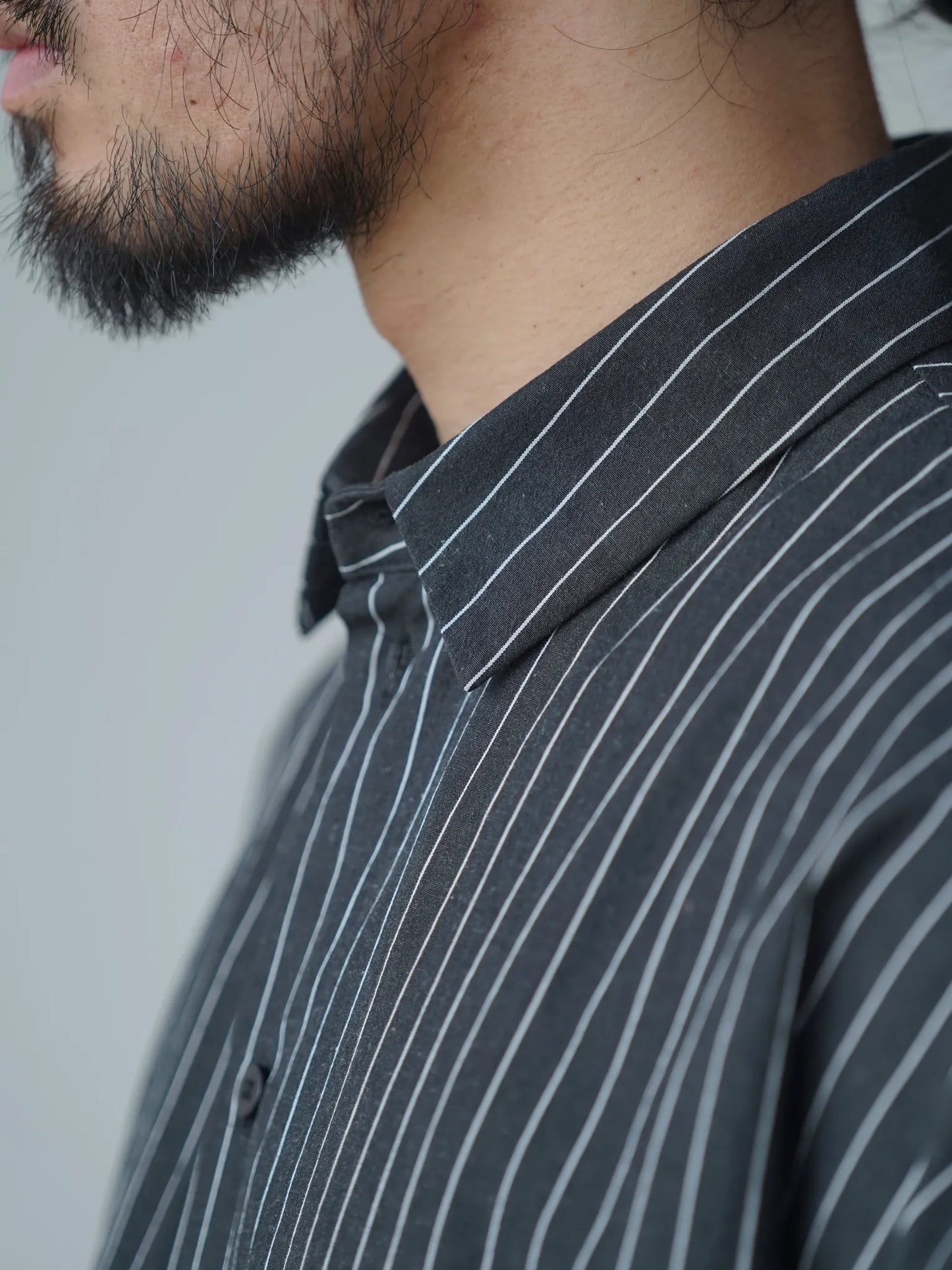 BESTIAIRE | BOXY SHIRT BLACK STRIPE