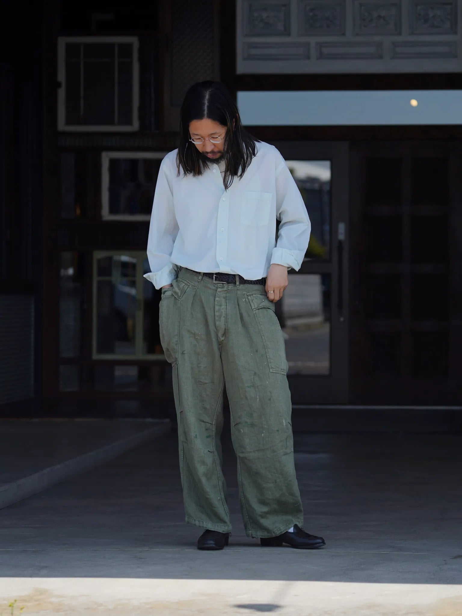 HERILL HBT Linen Cargopants Olivedrab | CASANOVA&CO (カサノヴァ HERILL HBT Linen Cargopants Olivedrab | CASANOVA&CO (カサノヴァ