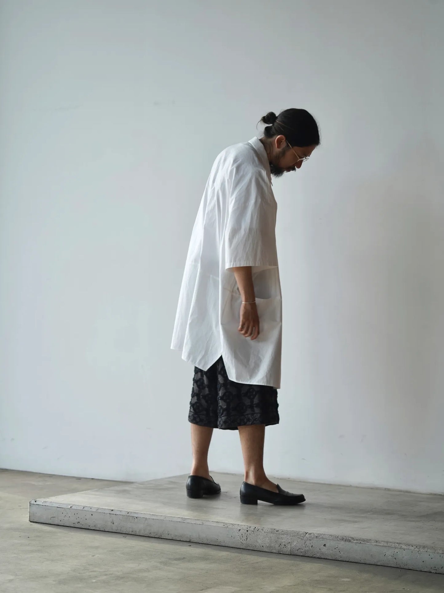 BESTIAIRE | LONG POCKET SHIRT WHITE