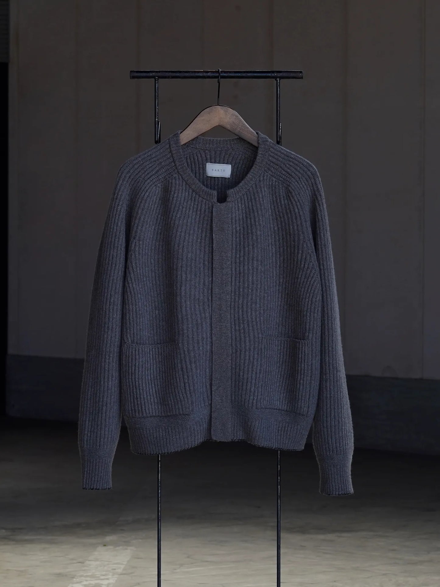 sarto-heavy-wool-rib-zip-jacket-mocha-1