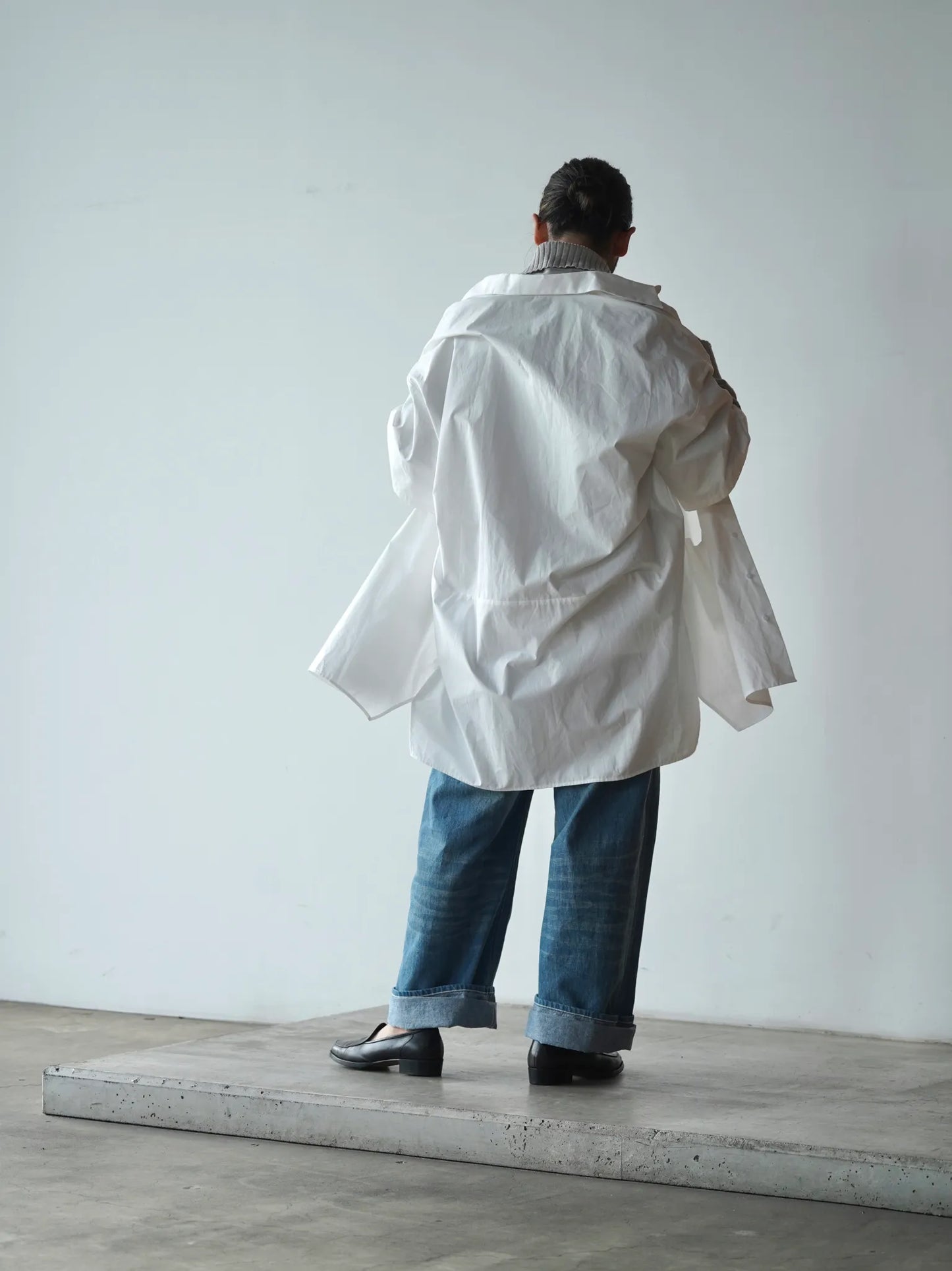 BESTIAIRE | LONG POCKET SHIRT WHITE