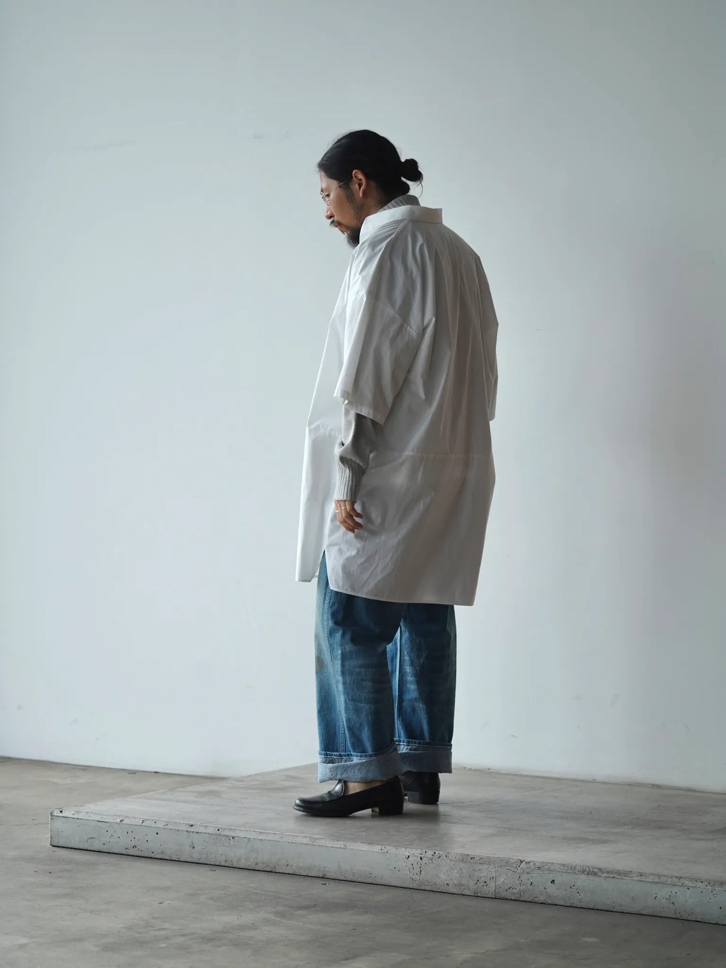 BESTIAIRE | LONG POCKET SHIRT WHITE