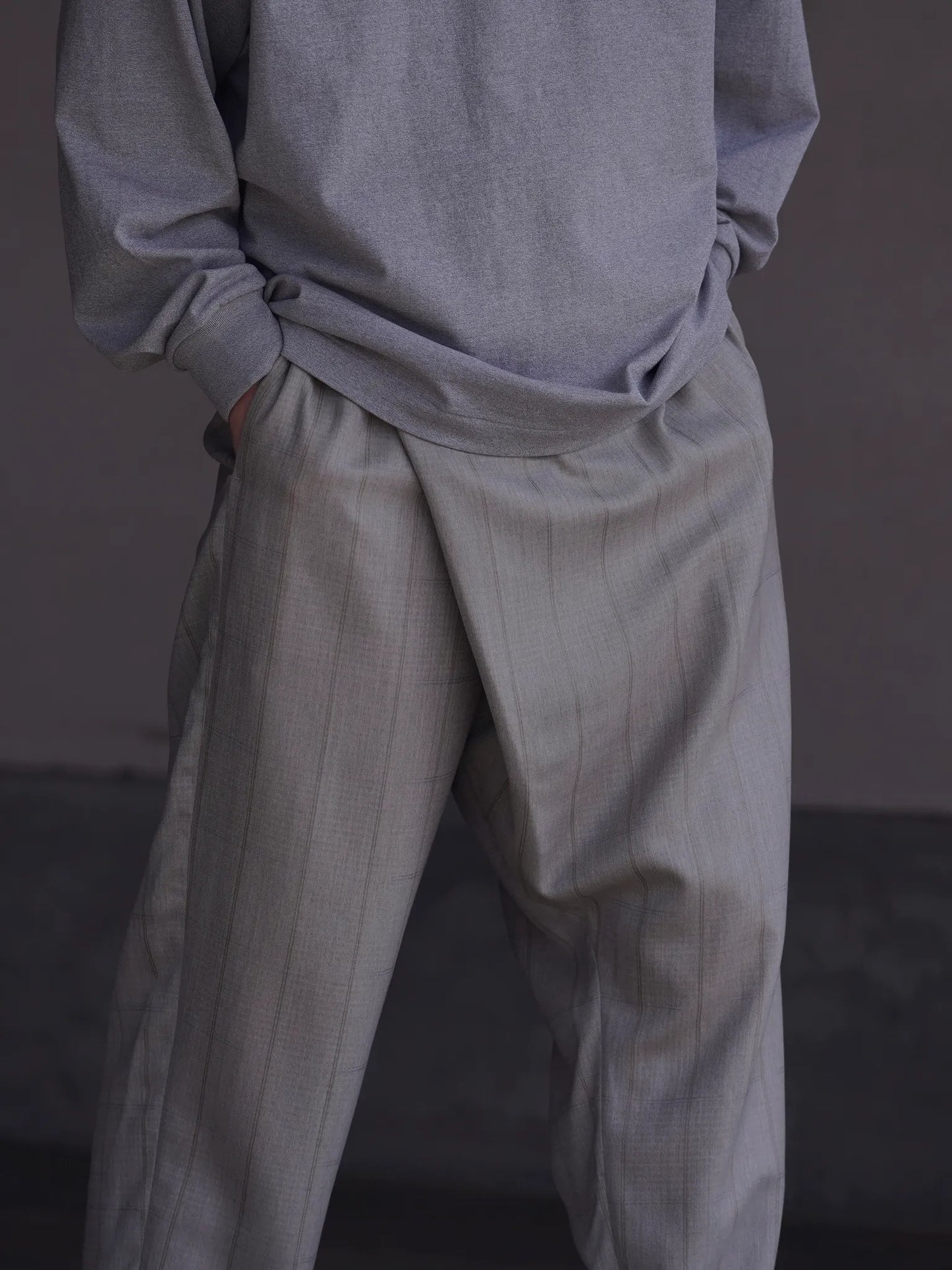 nonnotte | Plica Pants Clay Mist