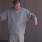 nonnotte | New Tapered Oversized Long Sleeve Heather Ash