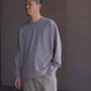 nonnotte | New Tapered Oversized Long Sleeve Heather Ash