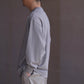 nonnotte | New Tapered Oversized Long Sleeve Heather Ash