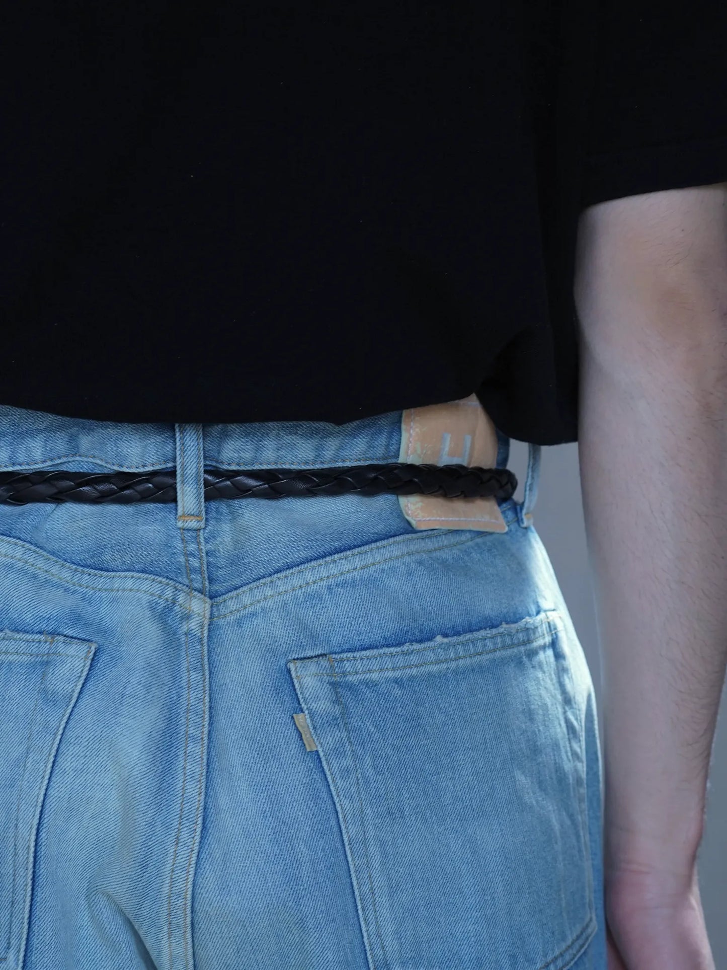 PETROSOLAUM | Hand-braided handle belt black