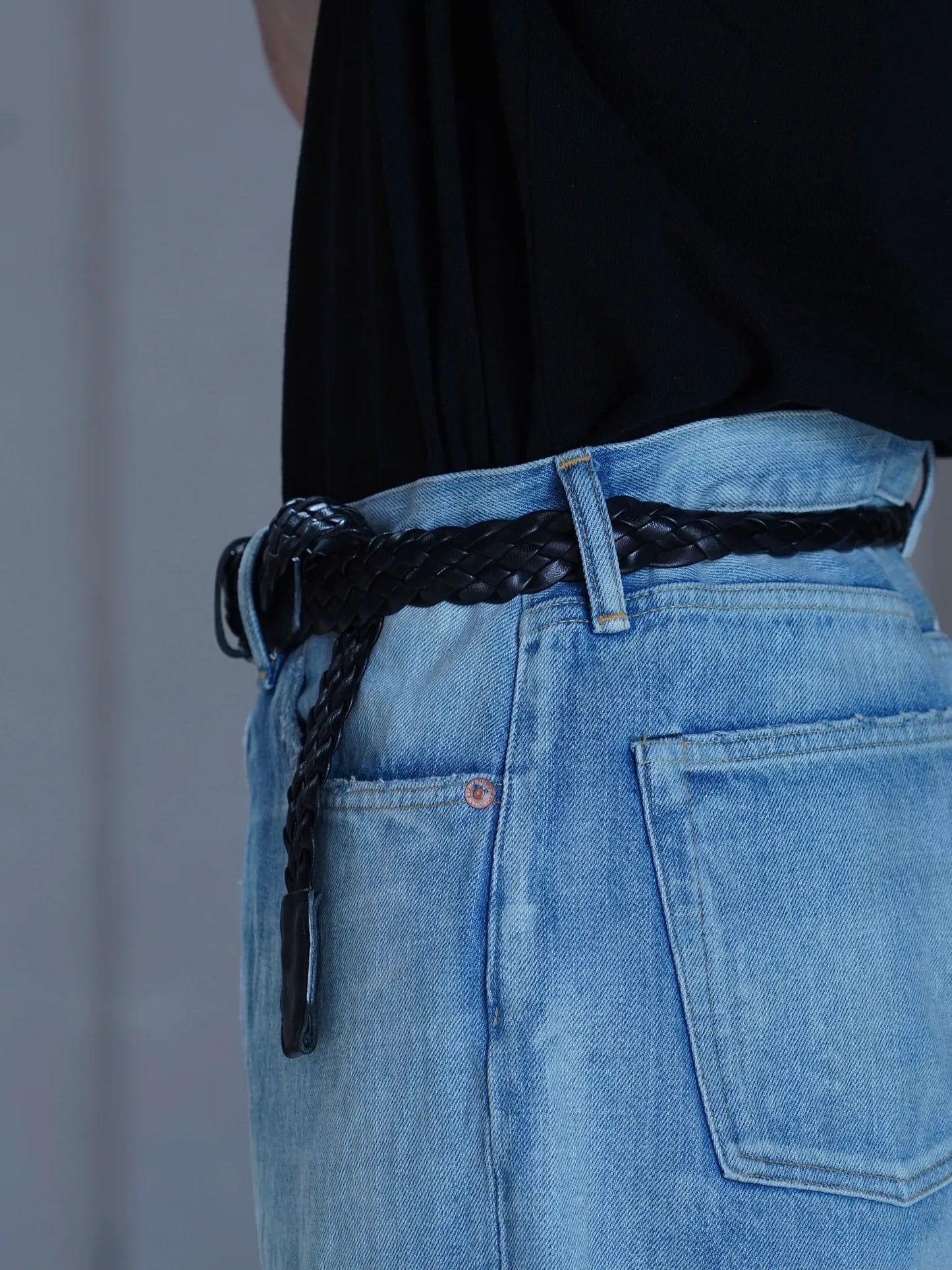 PETROSOLAUM | Hand-braided handle belt black