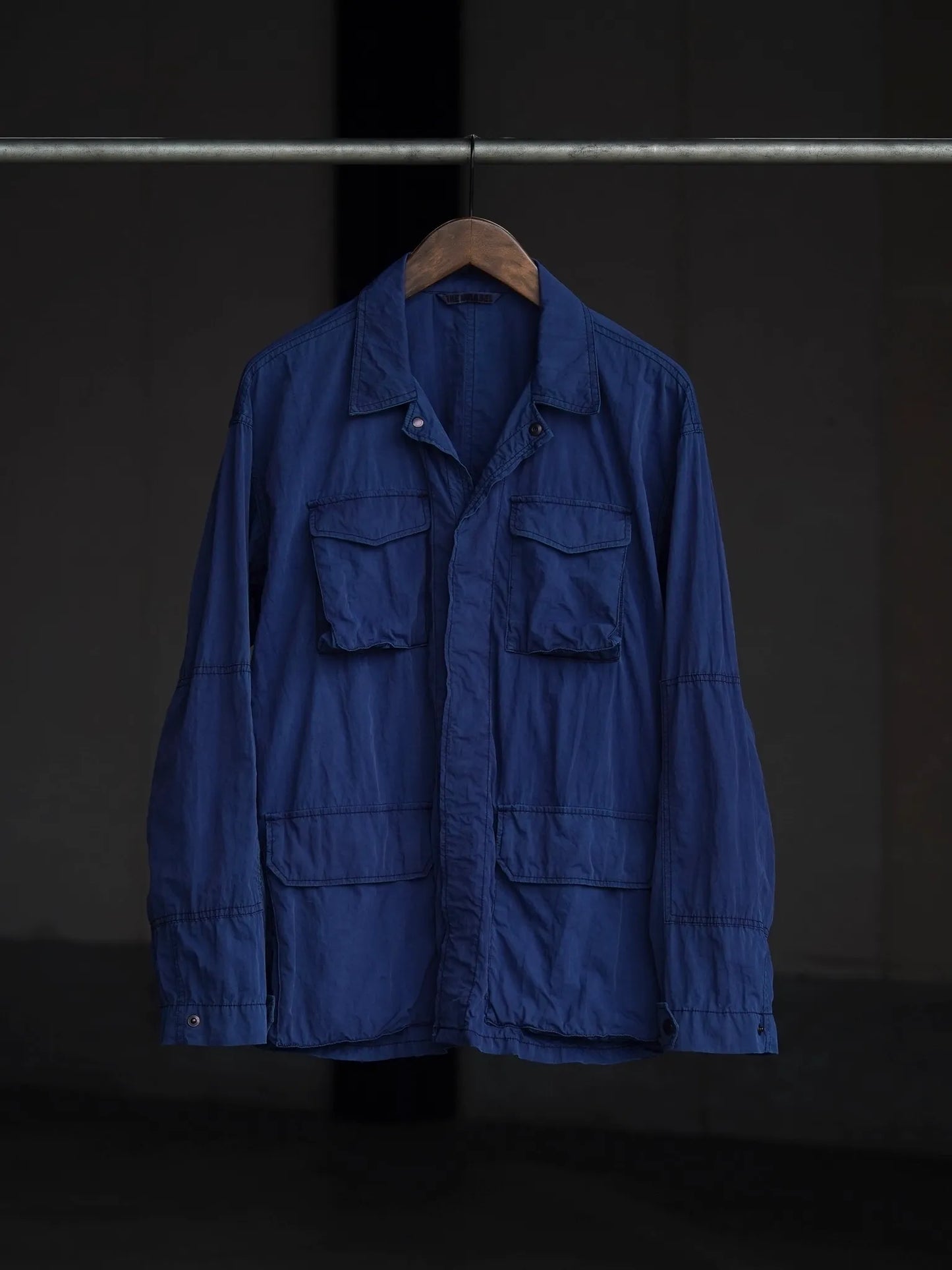 THE NULABEL | GARMENT DYED BDU JACKET NATURAL INDIGO