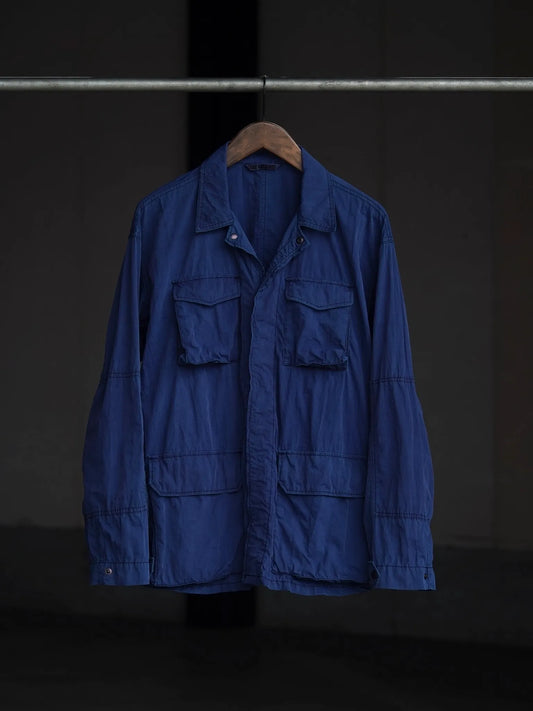 THE NULABEL | GARMENT DYED BDU JACKET NATURAL INDIGO