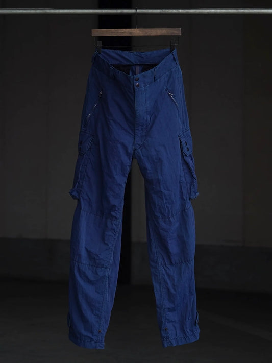 THE NULABEL | GARMENT DYED CARGO TRS NATURAL INDIGO