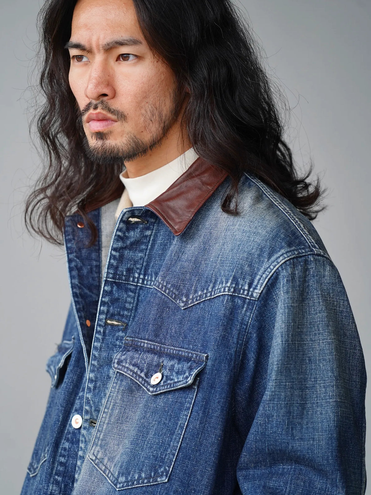 HERILL | Denim Western jacket Vintageworn