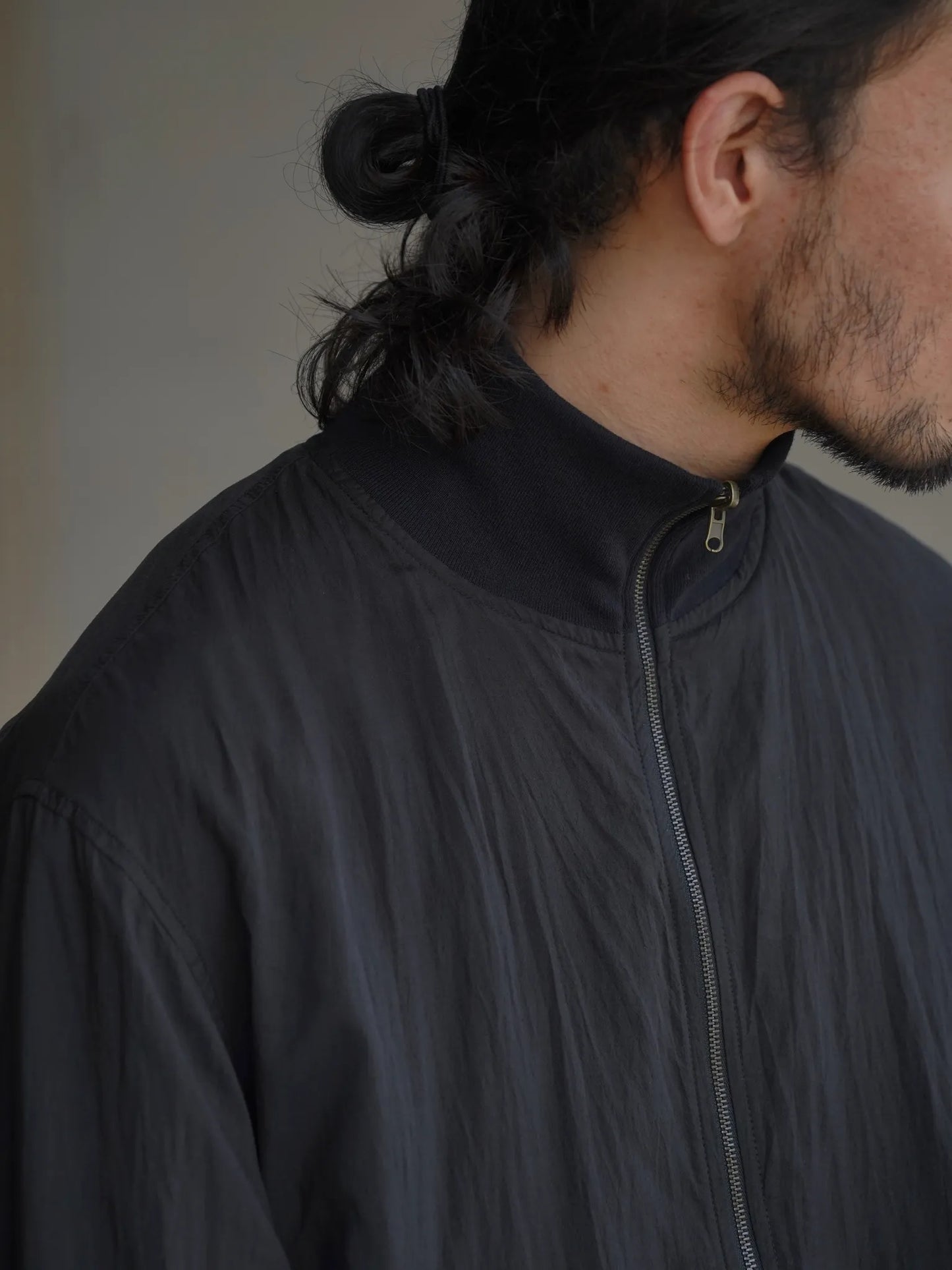 COMOLI | リバーシブル トラックジャケット BLACK