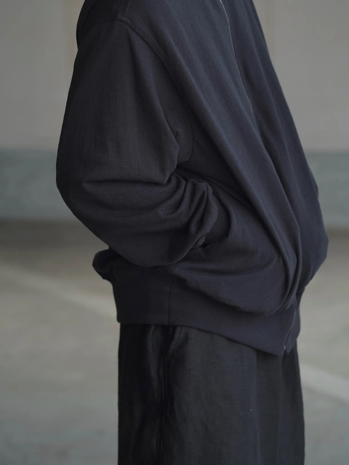 COMOLI | リバーシブル トラックジャケット BLACK
