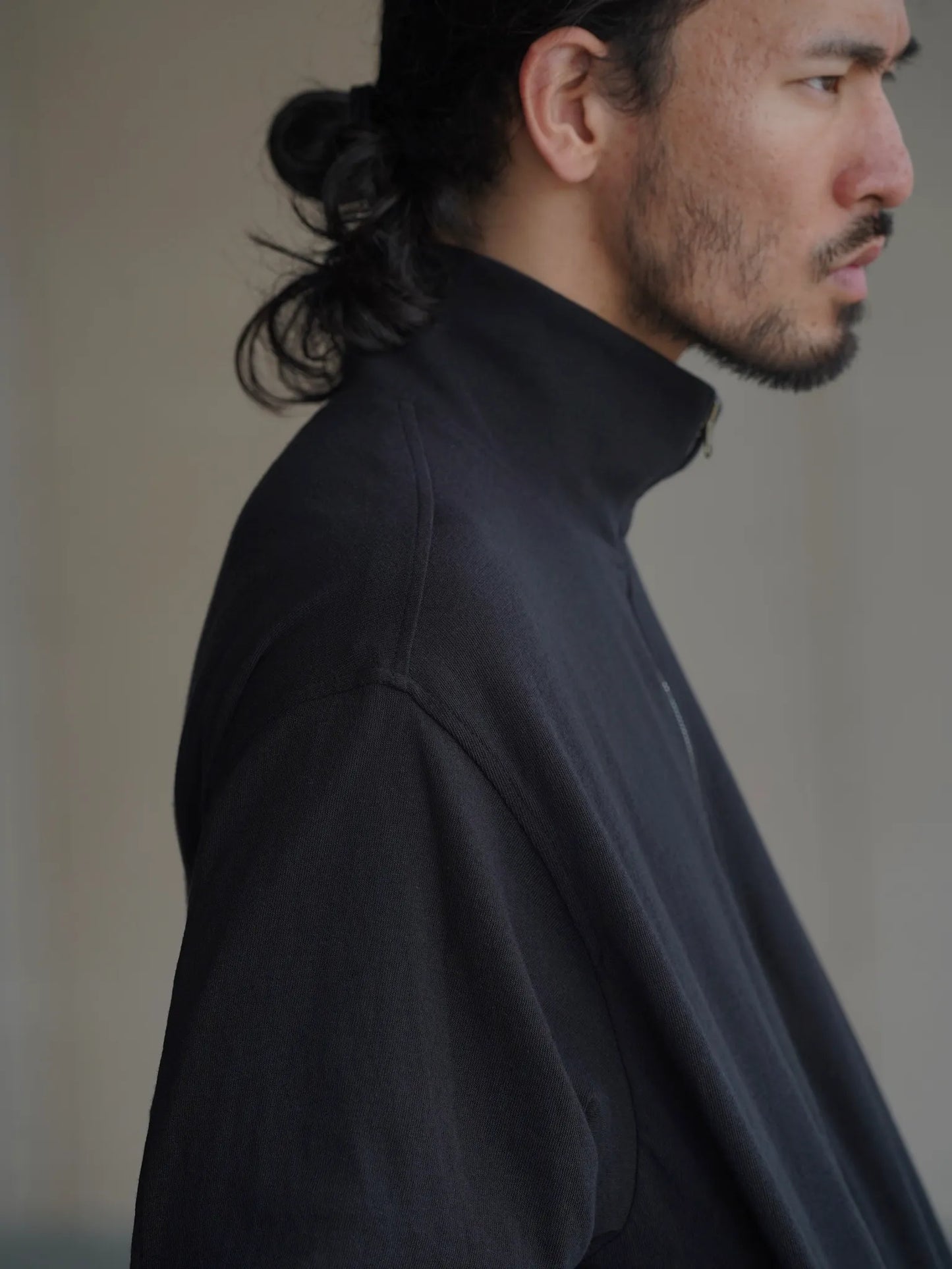 COMOLI | リバーシブル トラックジャケット BLACK