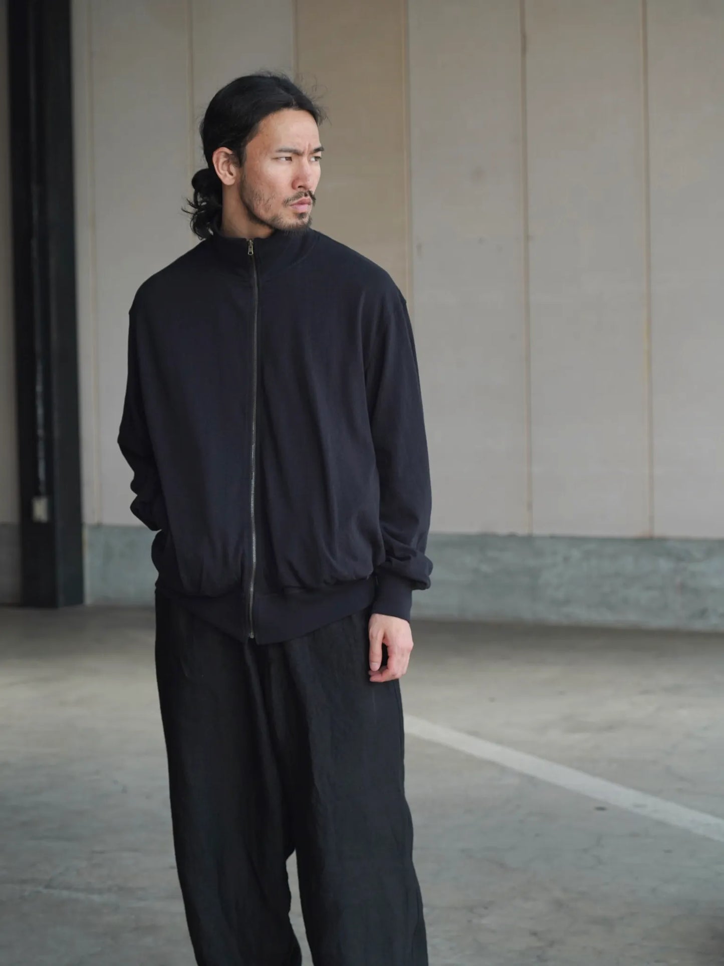 COMOLI | リバーシブル トラックジャケット BLACK