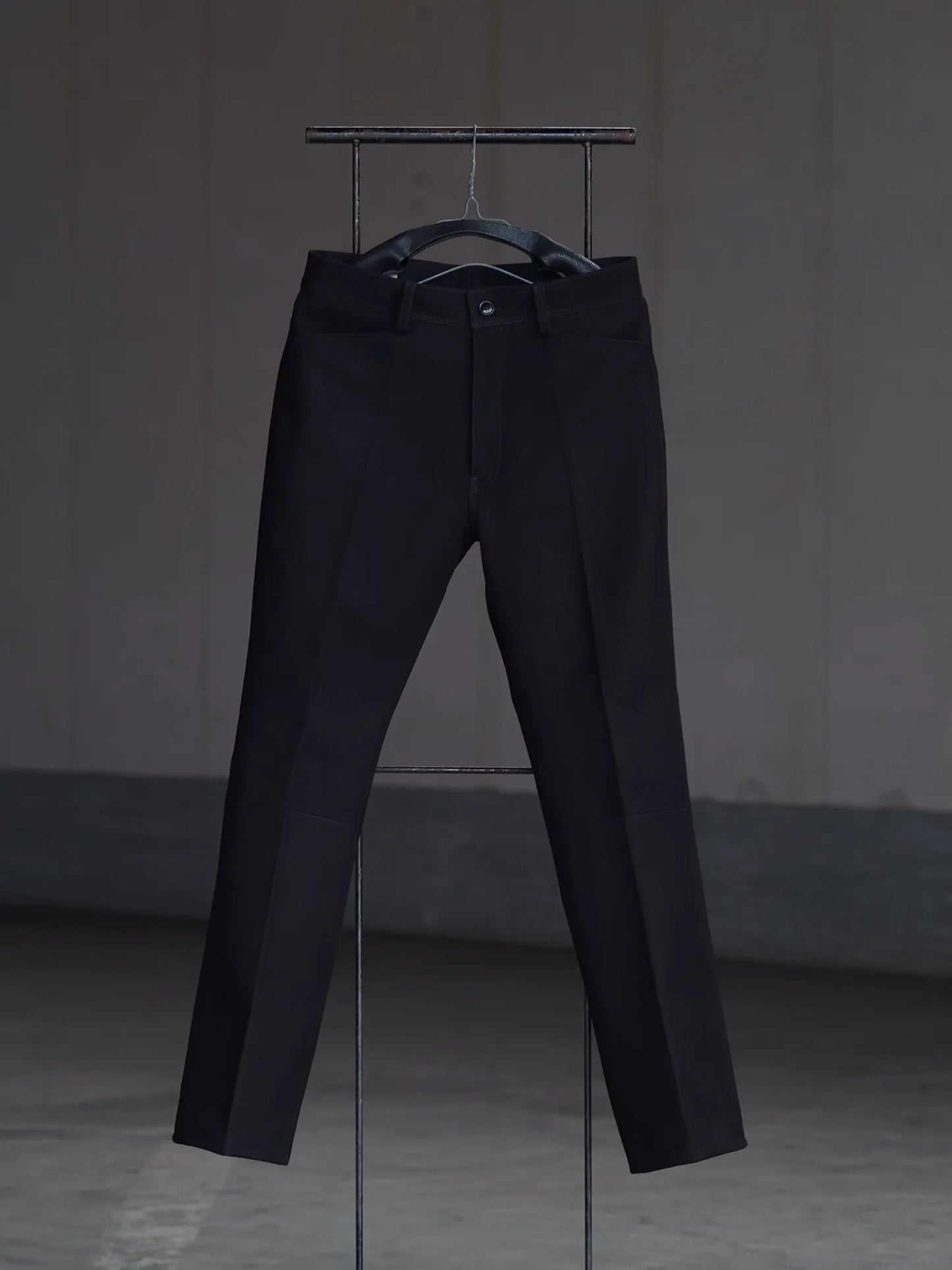 sarto-lamb-suede-leather-suede-semi-flare-pants-black-1