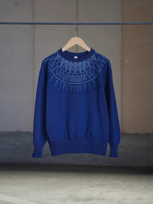 T.T | LOT.624 NORDIC PATTERN SWEATSHIRT INDIGO