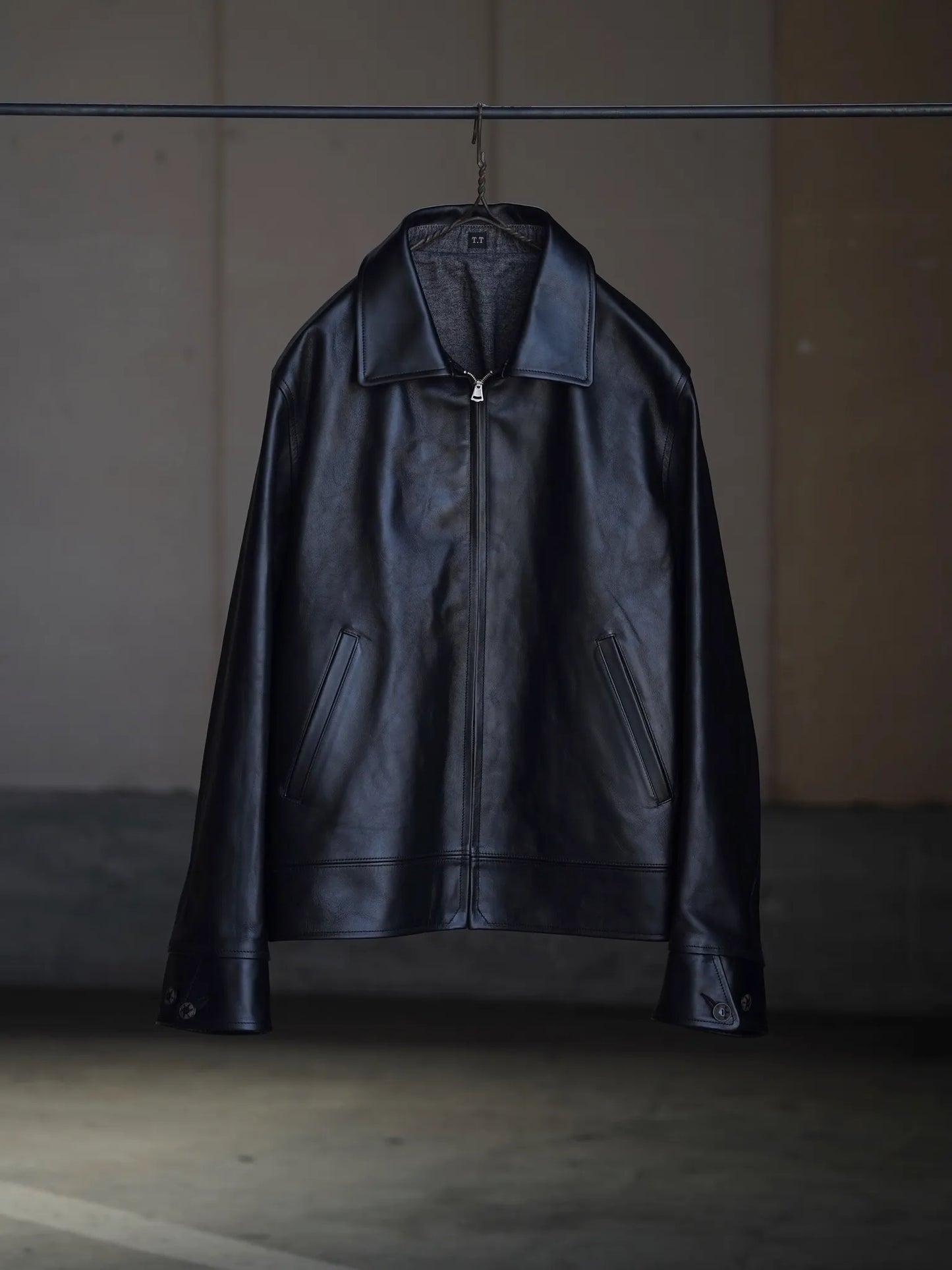 T.T | LOT.802 COSSACK LEATHER JACKET BLACK