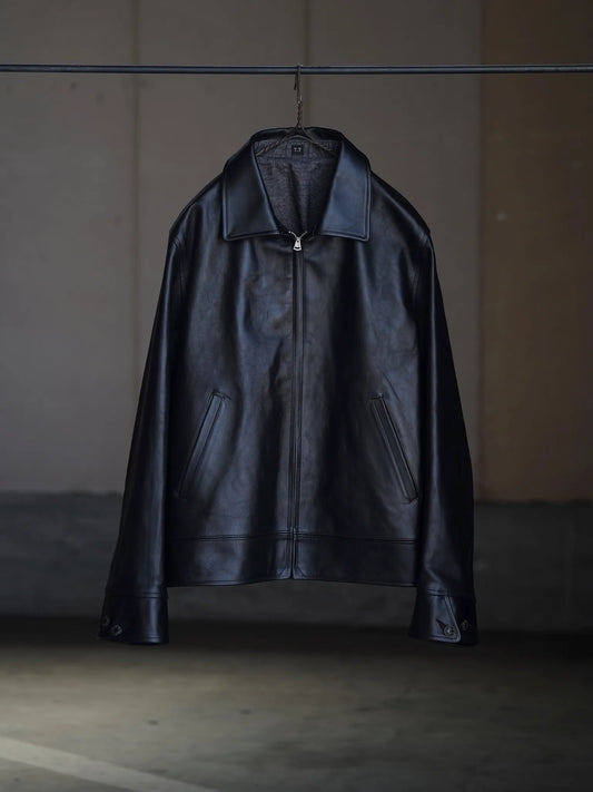 T.T | LOT.802 COSSACK LEATHER JACKET BLACK