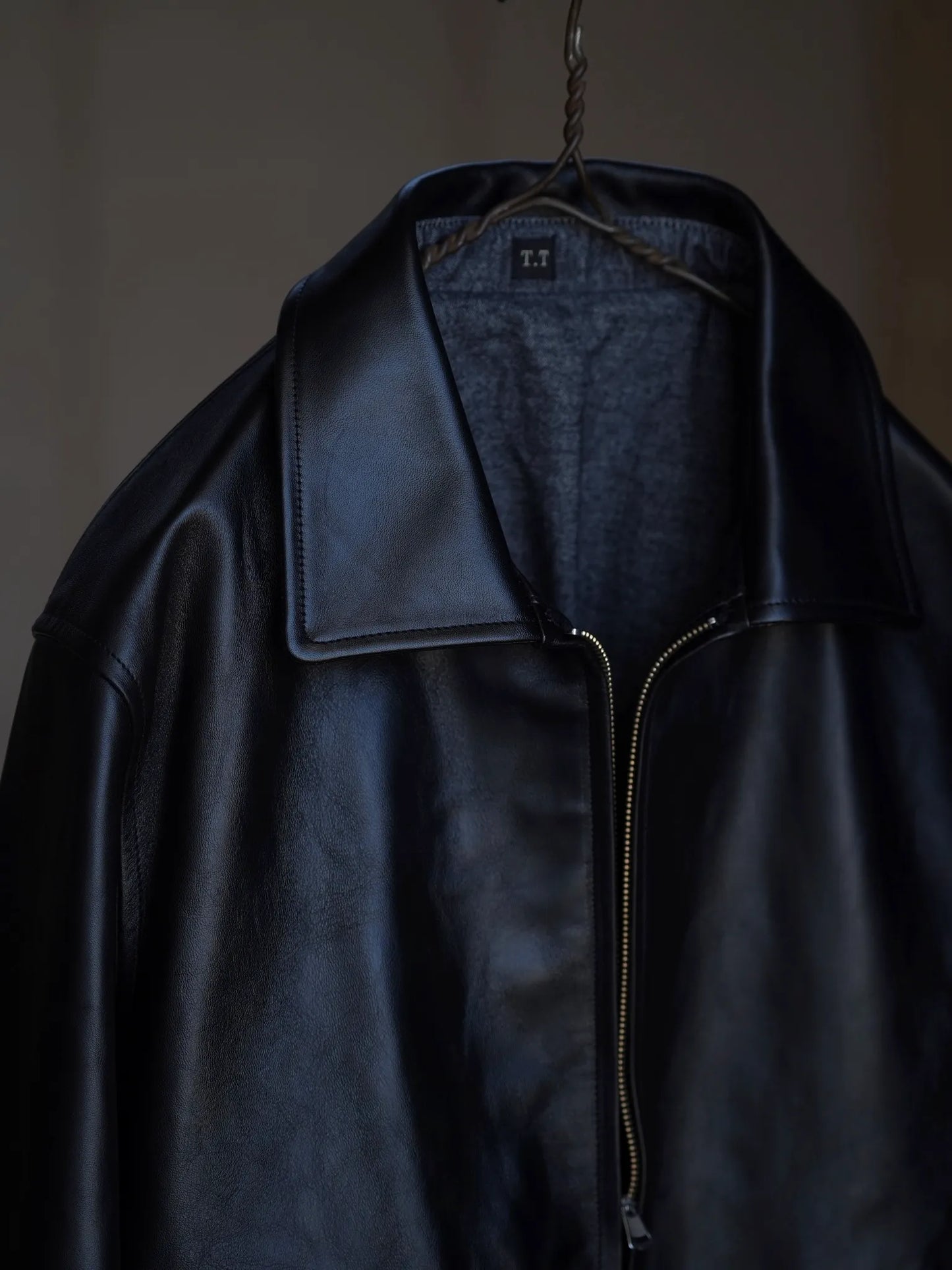 T.T | LOT.802 COSSACK LEATHER JACKET BLACK
