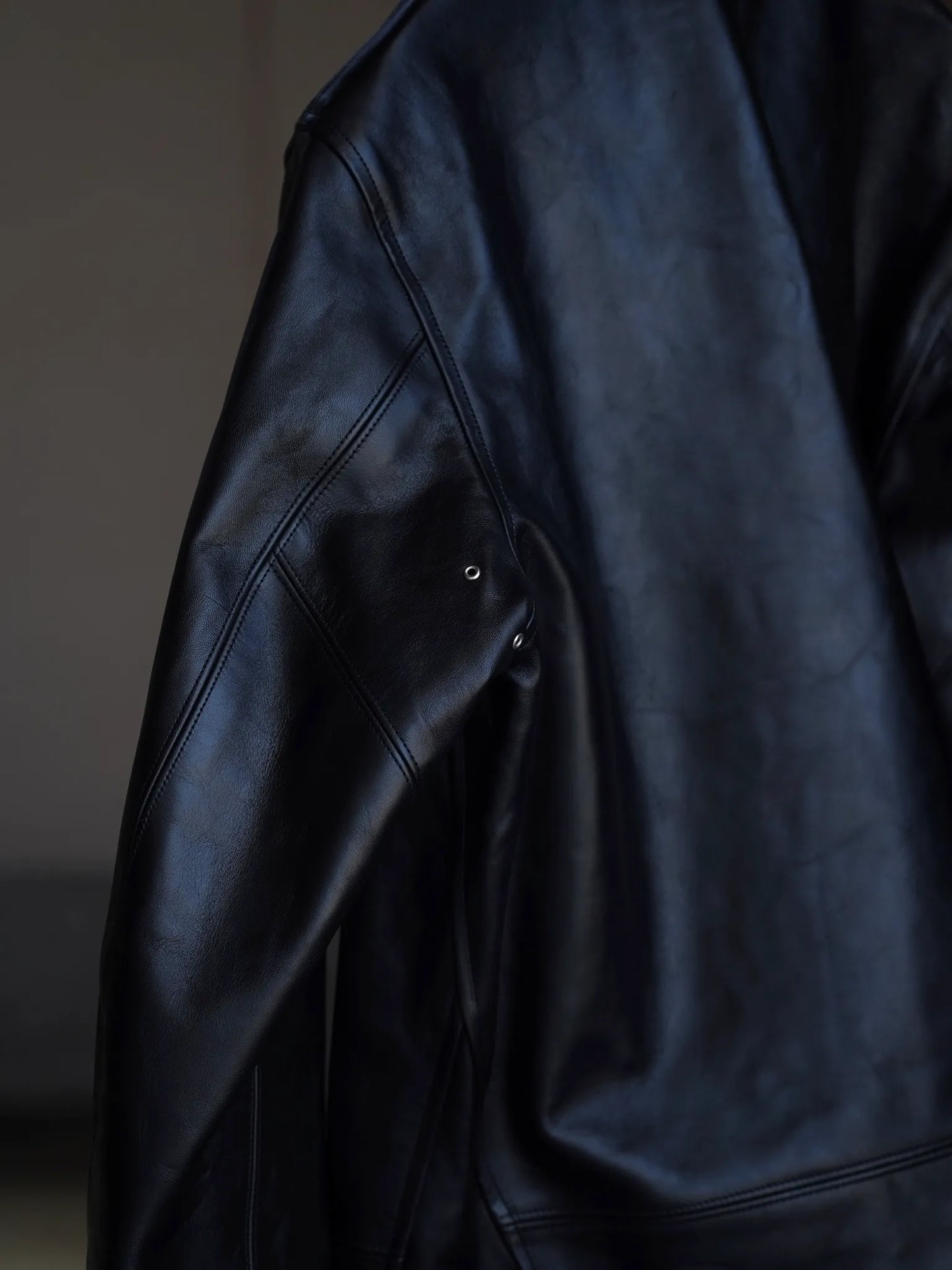 T.T | LOT.802 COSSACK LEATHER JACKET BLACK