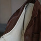 T.T | Lot.803 SACK LEATHER COAT Mud Dyed Brown