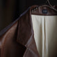 T.T | Lot.803 SACK LEATHER COAT Mud Dyed Brown