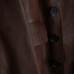 T.T | Lot.803 SACK LEATHER COAT Mud Dyed Brown