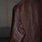 T.T | Lot.803 SACK LEATHER COAT Mud Dyed Brown