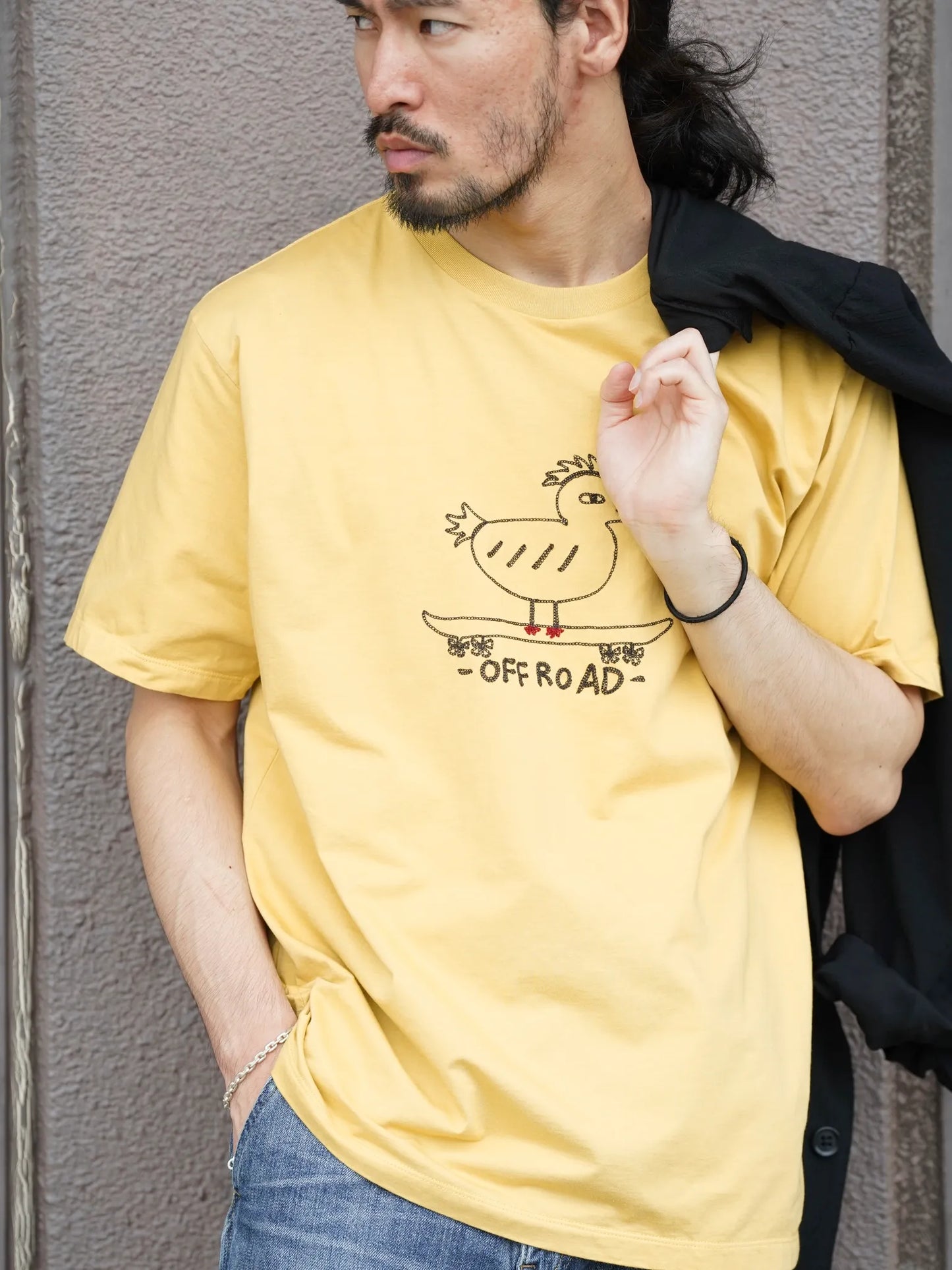SARTO | WHERE TO MATTERS OFF ROAD CREW NECK S/S MUSTARD