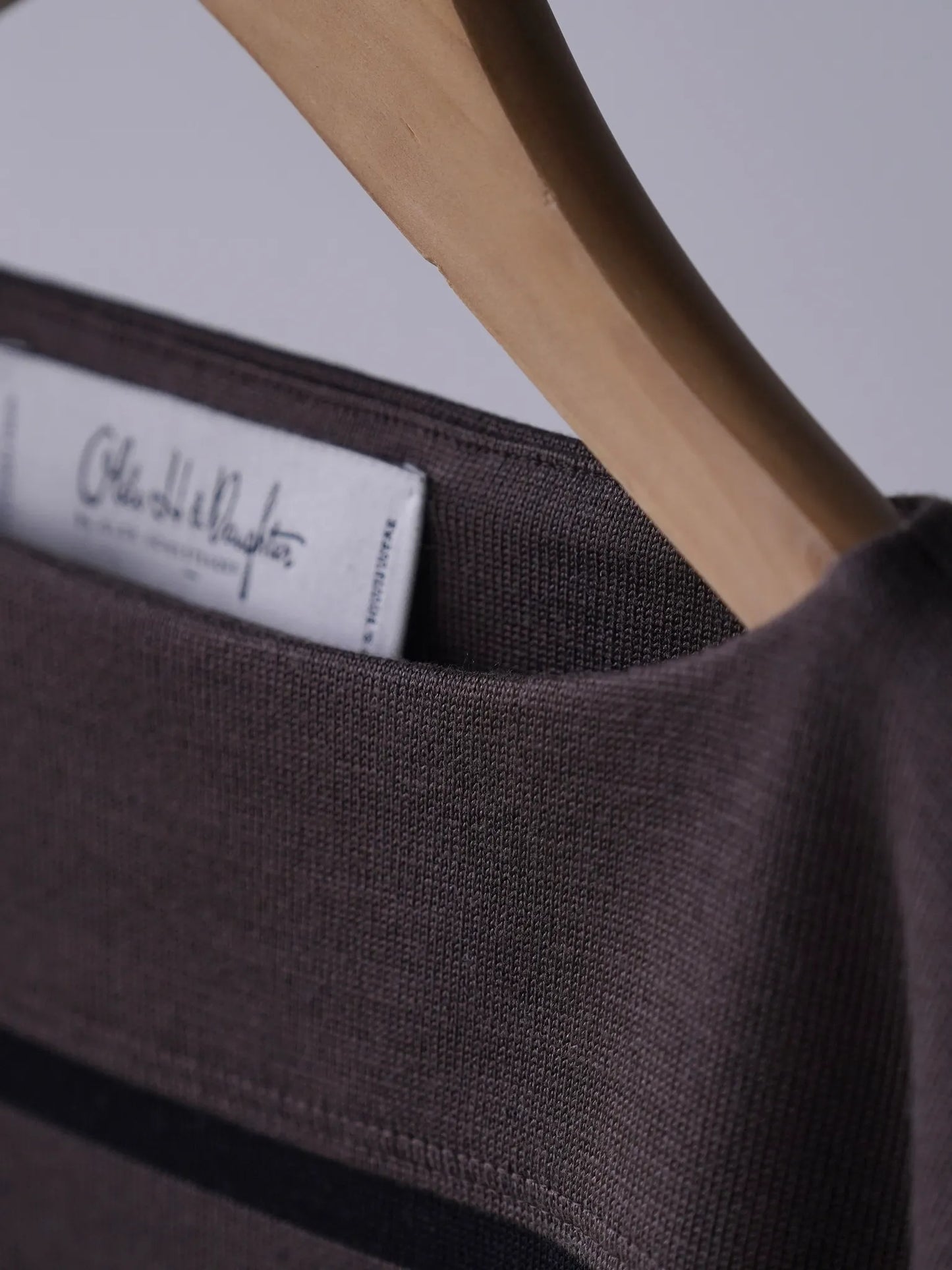 Olde H & Daughter | SILK HEAVY WEIGHT PLAIN STITCHES KNITTING P/O BROWN × BLACK