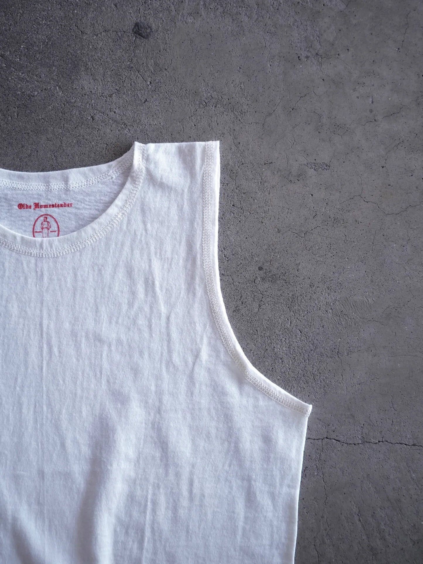 OLDE HOMESTEADER | RUSTIC JERSEY SLEEVELESS OFF WHITE