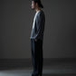 nonnotte | Drape U Pullover with Cuff Sleeve Charcoal