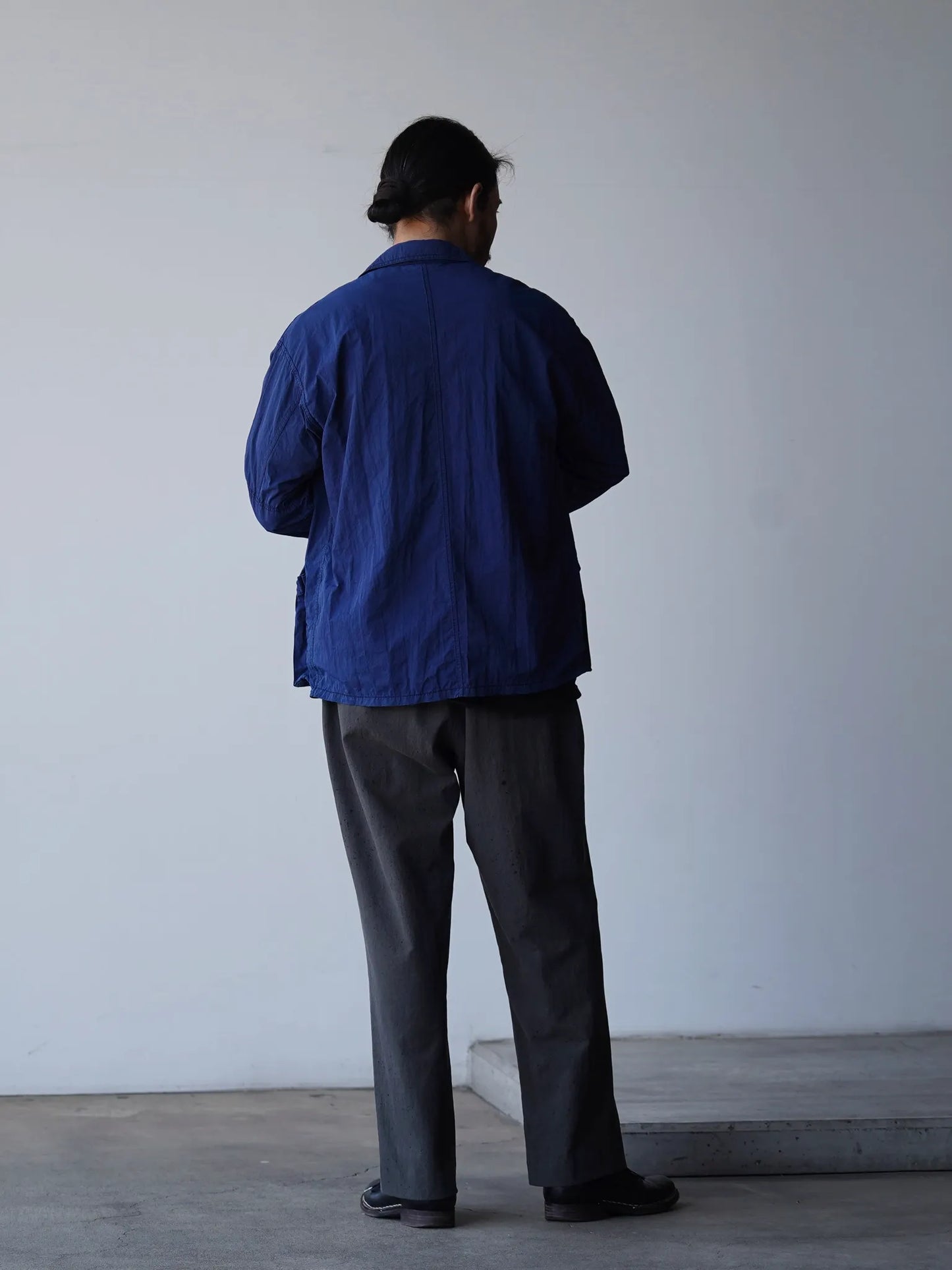 THE NULABEL | GARMENT DYED BDU JACKET NATURAL INDIGO