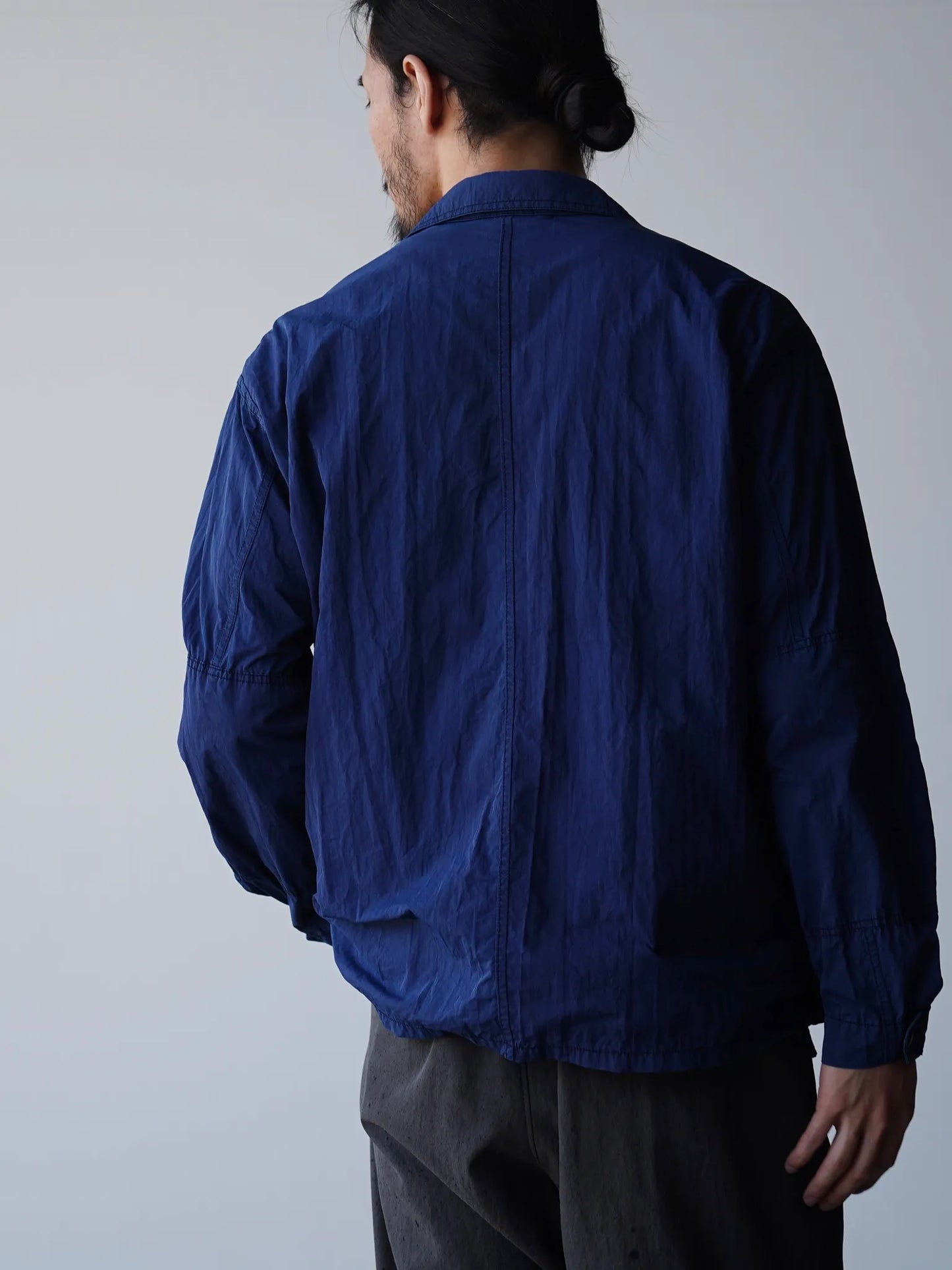 THE NULABEL | GARMENT DYED BDU JACKET NATURAL INDIGO