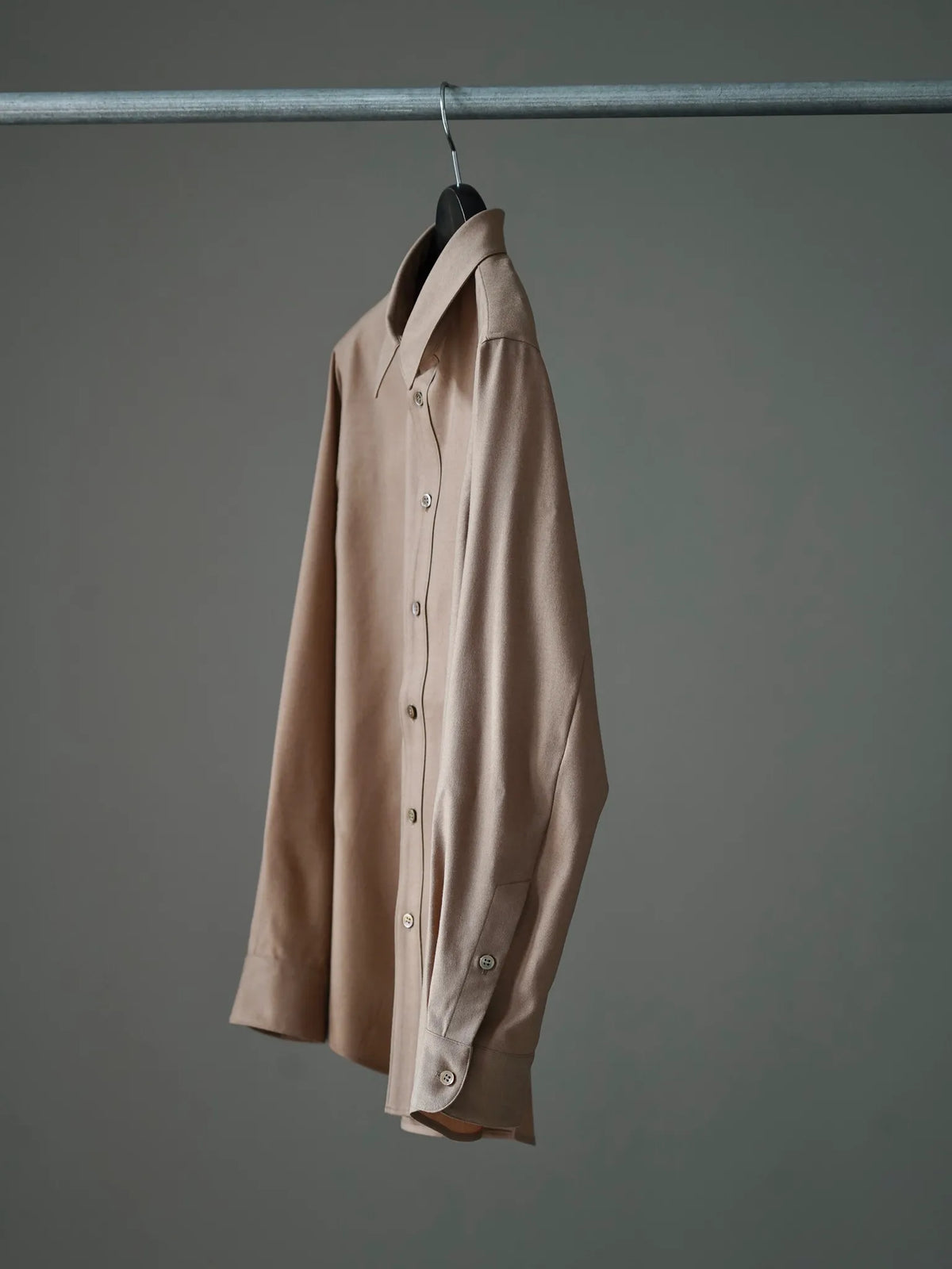 山内 | ウーステッドキャメルクロス・スタンダードシャツ camel