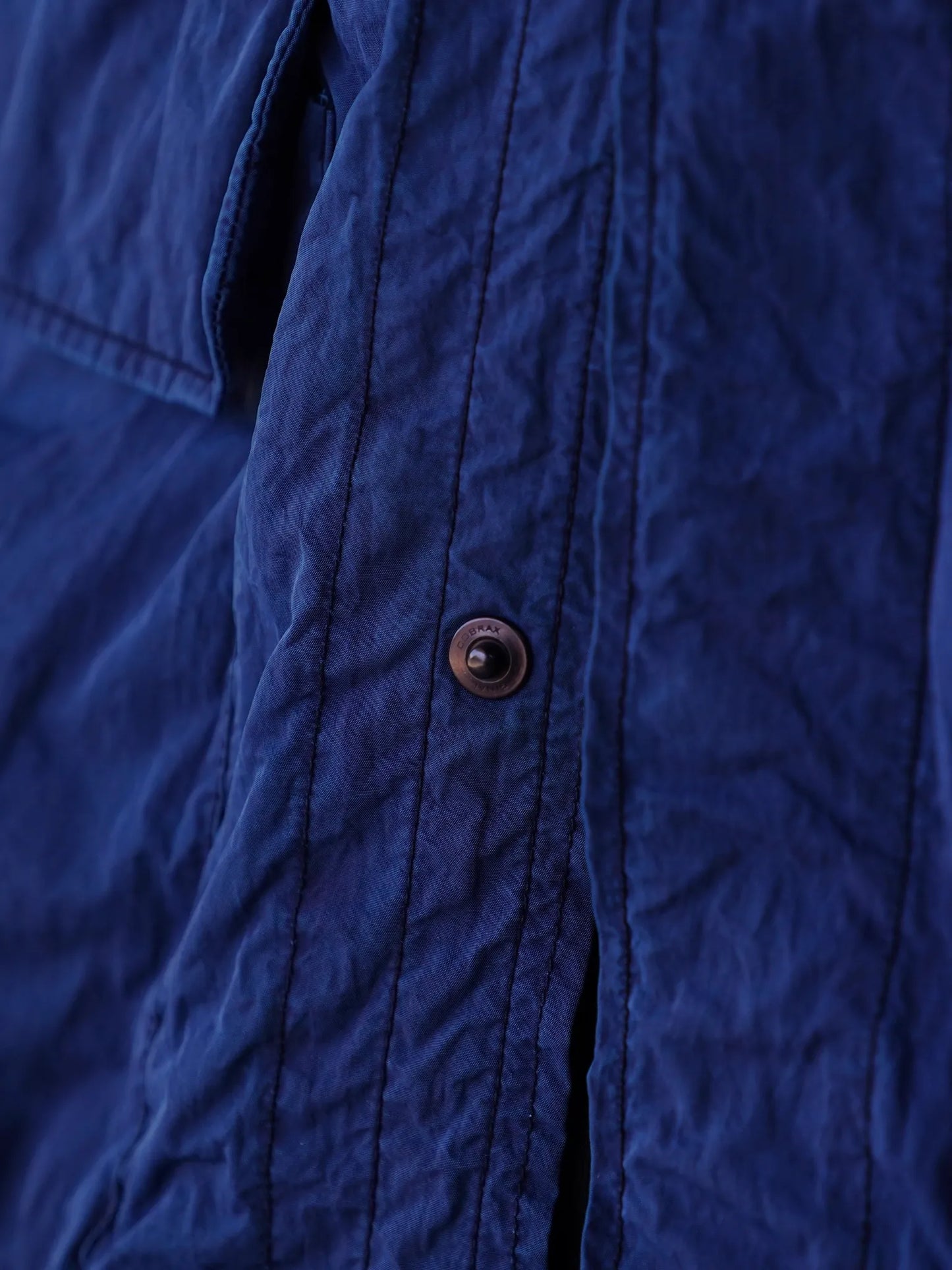 THE NULABEL | GARMENT DYED BDU JACKET NATURAL INDIGO