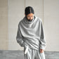 nonnotte | Draping H/N Long-Sleeve pullover Toasted Oatmeal