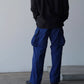 THE NULABEL | GARMENT DYED CARGO TRS NATURAL INDIGO