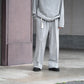 nonnotte | Elastic In-Tuck Wide Tapered Trousers Toasted Oatmeal