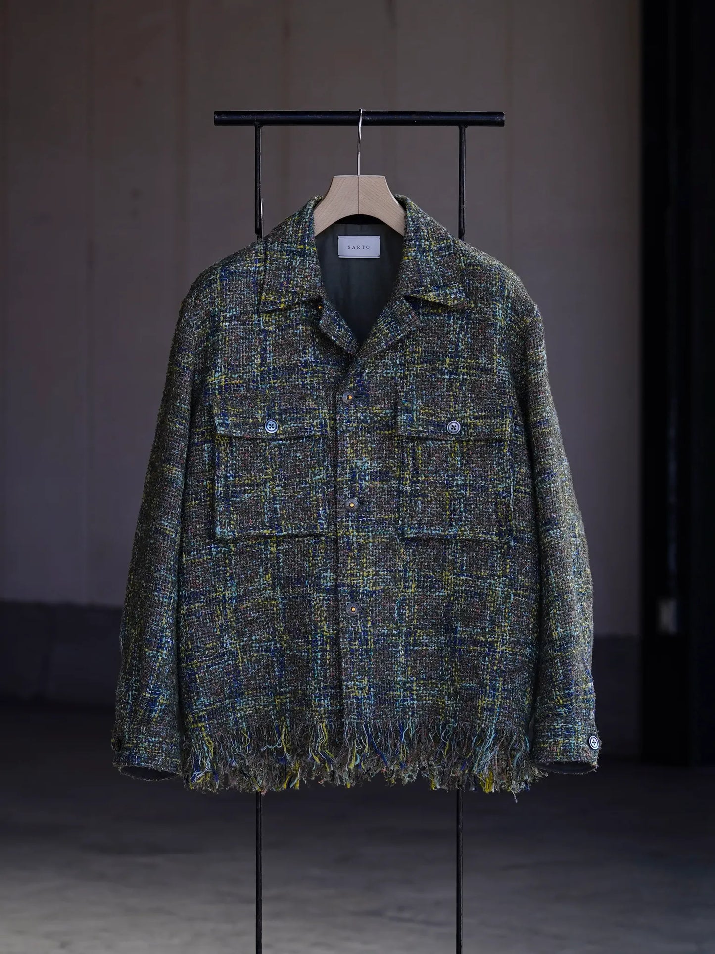 SARTO | [HOME SPUN] OVER SHIRT ARMY