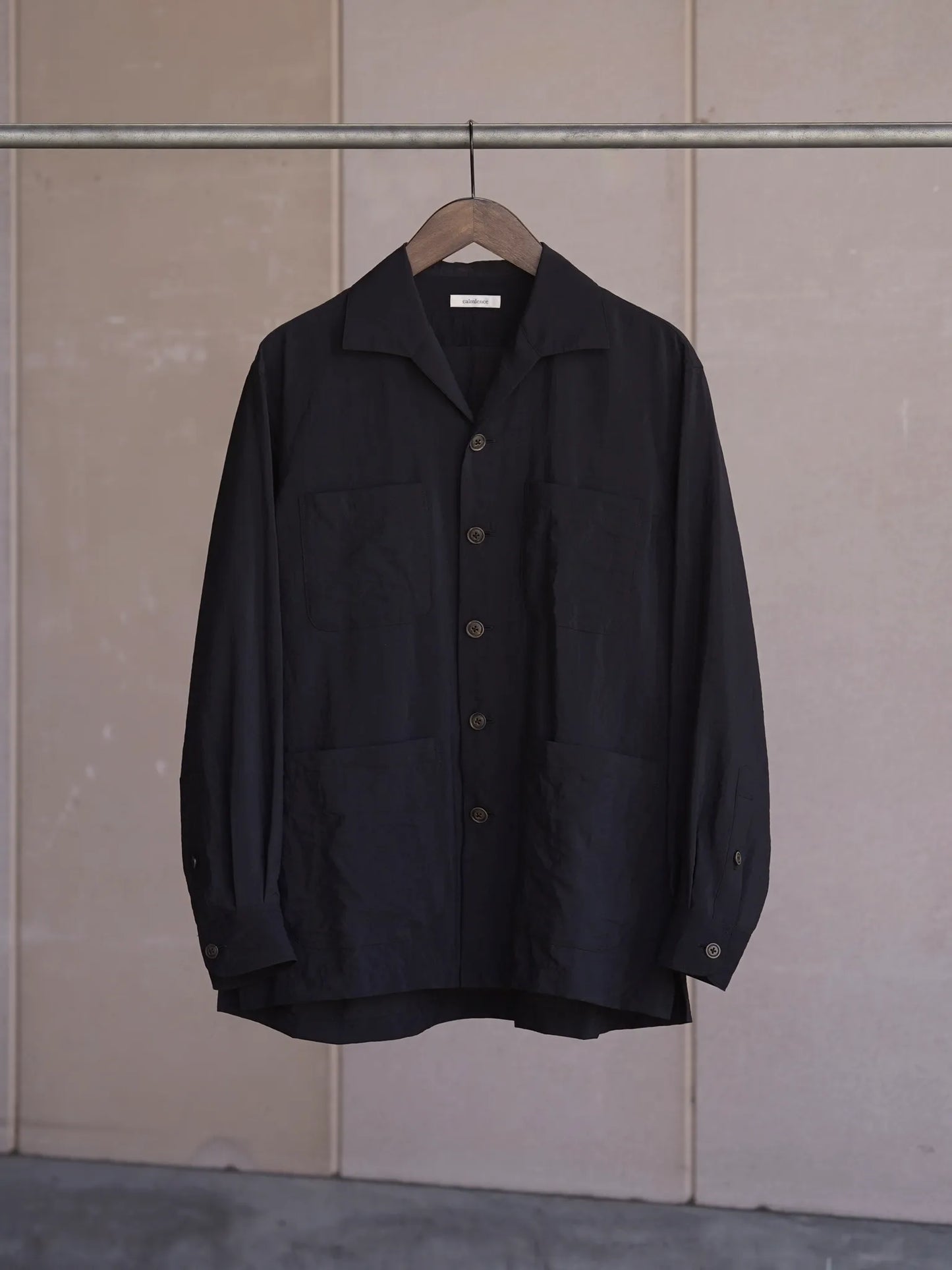 calmlence | SHIRT JACKET BLK