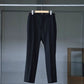 IRENISA | NO-TUCK SLIM TROUSERS BLACK