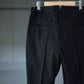 IRENISA | NO-TUCK SLIM TROUSERS BLACK